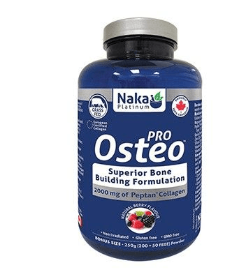 Naka Pro Osteo Superior Bone Building Formulation Natural Berry 250G (200 + 50 FREE) Supplements - Bone Health at Village Vitamin Store