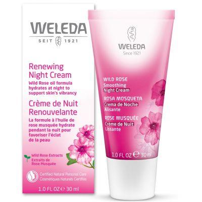 Weleda Renewing Night Cream Wild Rose 30mL Face Moisturizer at Village Vitamin Store