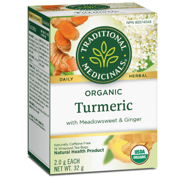 Traditional Medicinals Organic Turmeric Tea 16 Teabags Food Items at Village Vitamin Store