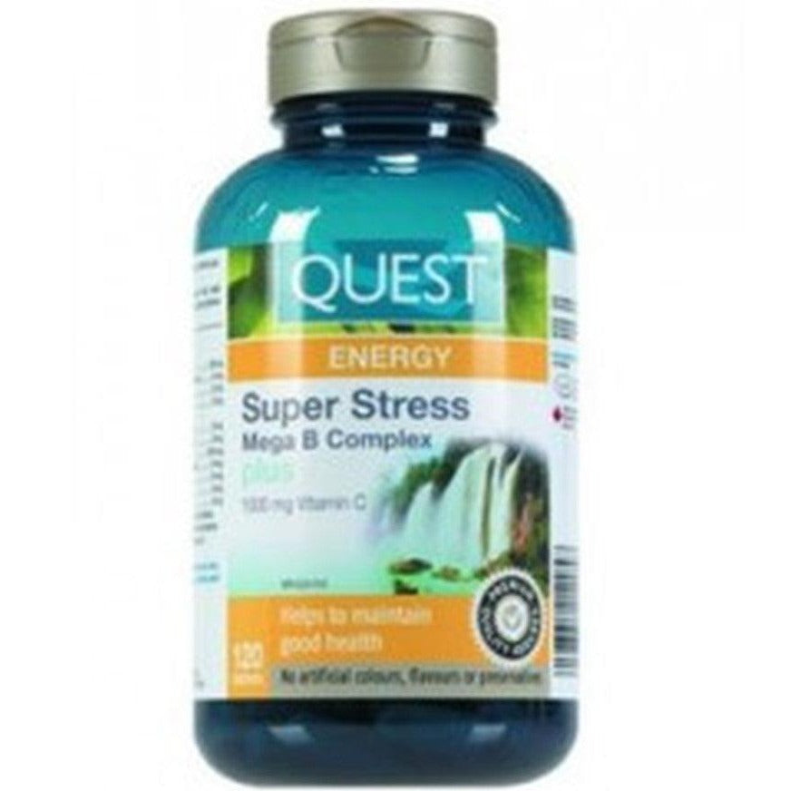 QUEST Super Stress B Plus C 12, 60 Tabs-Village Vitamin Store