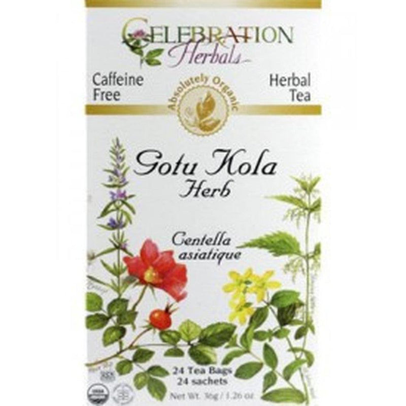 Celebration Herbals Gotu Kola 24 Tea Bags Food Items at Village Vitamin Store