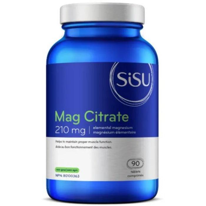 Sisu Mag Citrate 210mg 90 Tabs Minerals at Village Vitamin Store