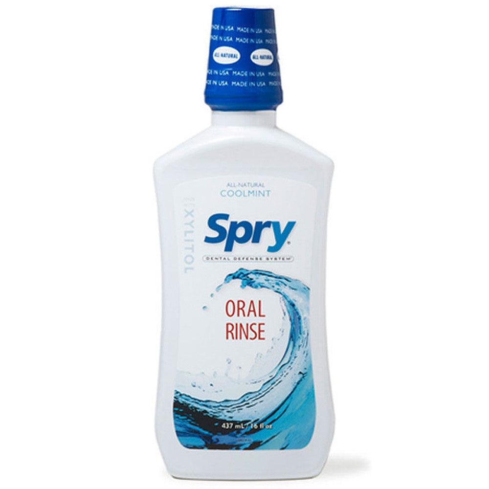 Spry Oral Rinse Cool Mint Mouthwash 16OZ Oral Care at Village Vitamin Store