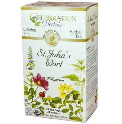 Celebration Herbals St. John's Wort 24 Tea Bags Food Items at Village Vitamin Store