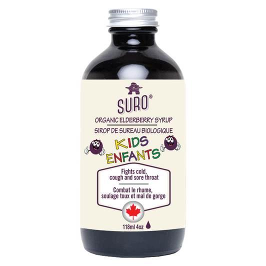 Suro Organic Elderberry Syrup Kids 118mL Cough, Cold & Flu at Village Vitamin Store