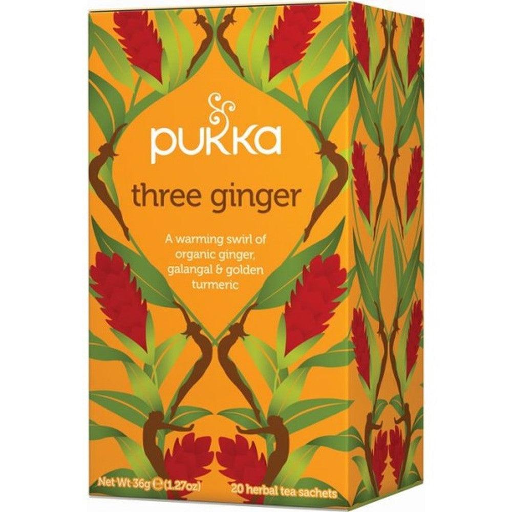 Pukka Three Ginger 20 Tea Bags Food Items at Village Vitamin Store