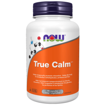 NOW True Calm™ 500 mg 90 Veggie Caps Supplements - Stress at Village Vitamin Store