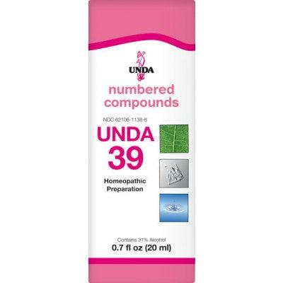 UNDA Numbered Compounds UNDA 39 Homeopathic at Village Vitamin Store