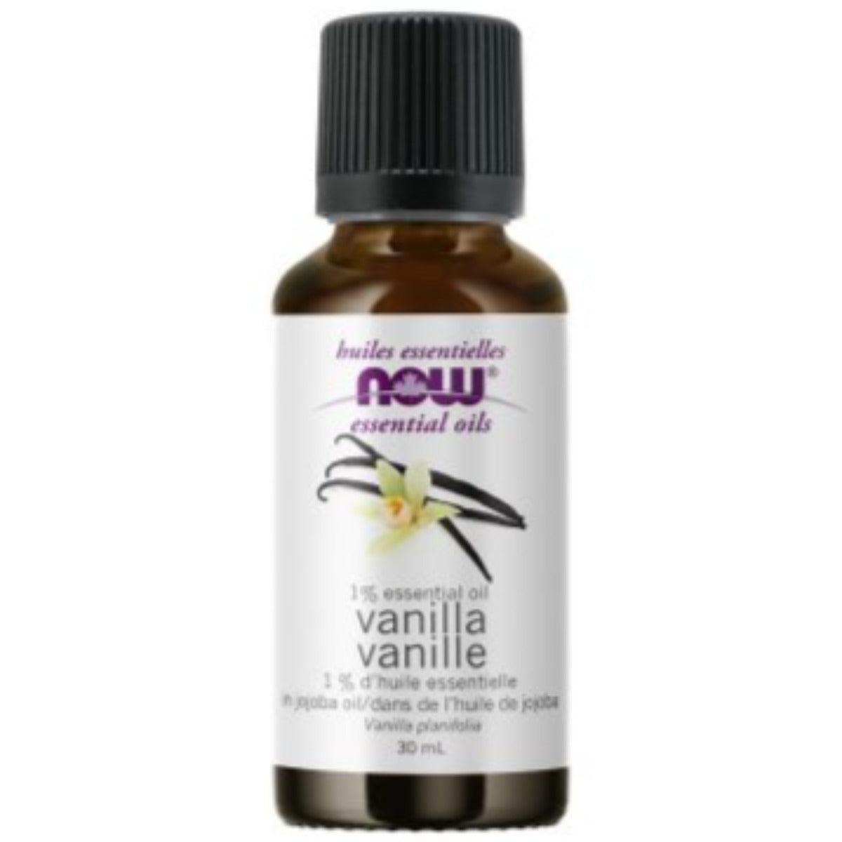 NOW Vanilla Oil With Jojoba 30mL Essential Oils at Village Vitamin Store