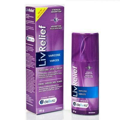 LivRelief Varicose Vein Cream 50g Personal Care at Village Vitamin Store