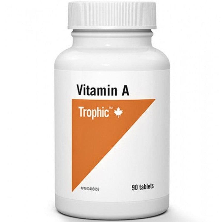 Trophic Vitamin A 10000 IU 90 Tabs Vitamins - Vitamin A at Village Vitamin Store