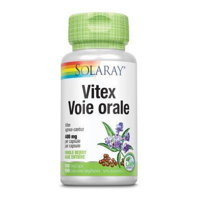 Solaray Vitex 400mg 100 Veggie Caps Supplements - Hormonal Balance at Village Vitamin Store