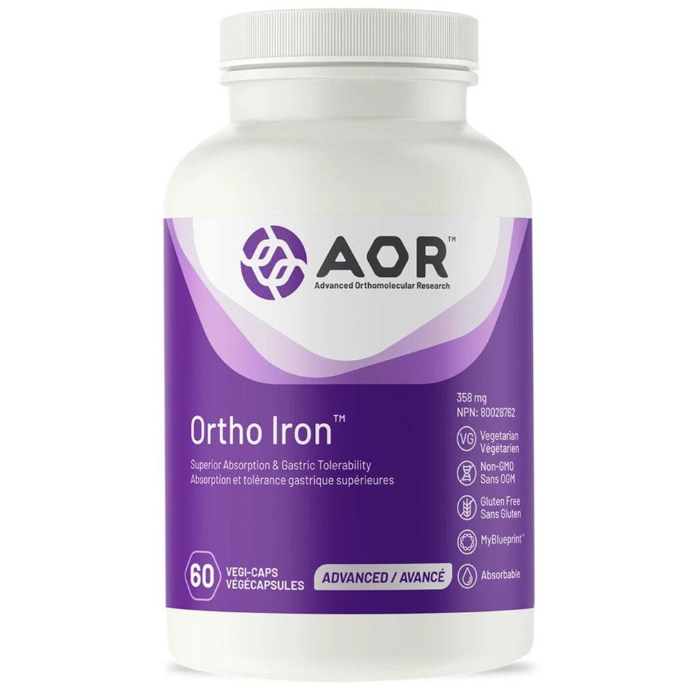 AOR Ortho Iron 358mg 60 Veggie Caps Minerals - Iron at Village Vitamin Store