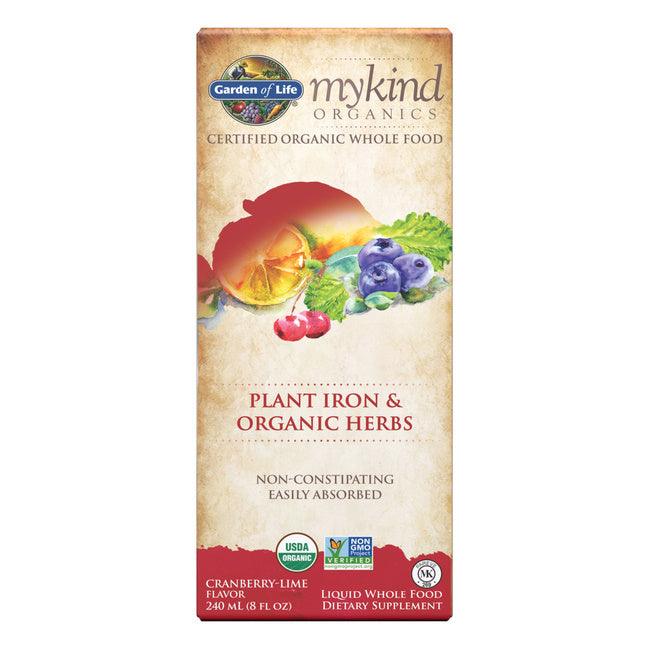 Garden of Life Mykind Organics Plant Iron & Organic Herbs 240 ml Minerals - Iron at Village Vitamin Store