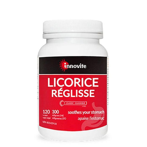 Innovite Licorice 300 mg 120 Veggie Caps Supplements at Village Vitamin Store