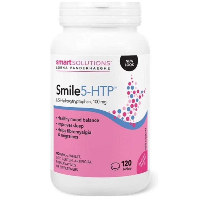 Smart Solutions Smile 5-HTP 120 Tabs Supplements - Stress at Village Vitamin Store