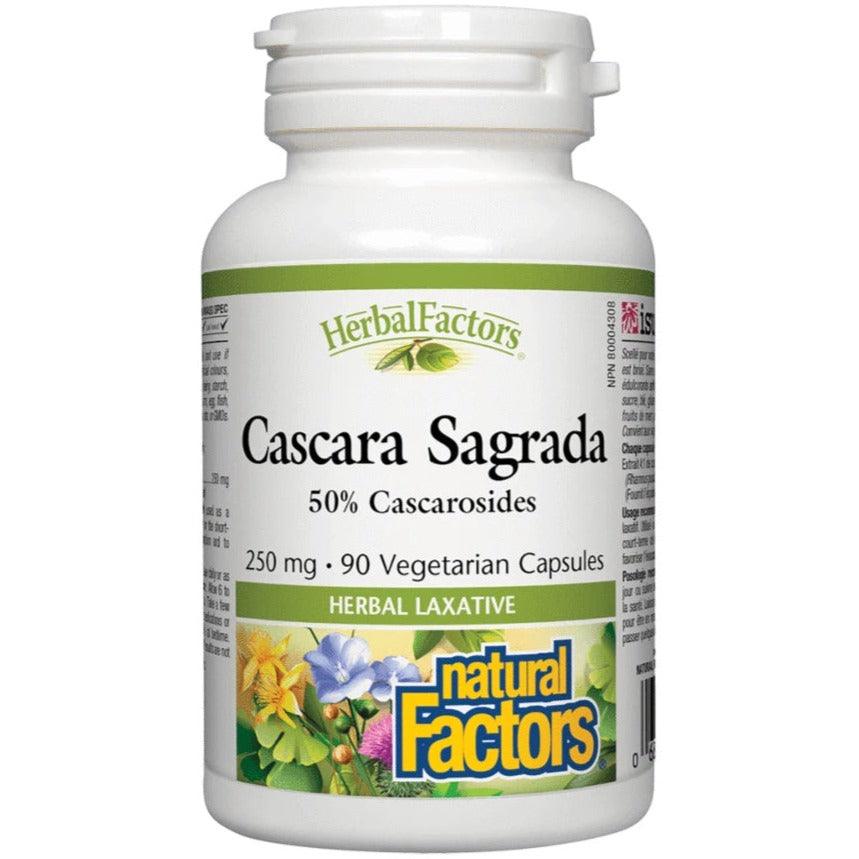 Natural Factors Cascara Sagrada 250mg 90 Veggie Caps Supplements at Village Vitamin Store