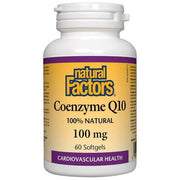 Natural Factors Coenzyme Q10 100mg 60 Softgels Supplements - Cardiovascular Health at Village Vitamin Store