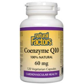 Natural Factors Coenzyme Q10 60mg 120 Veggie Caps Supplements - Cardiovascular Health at Village Vitamin Store