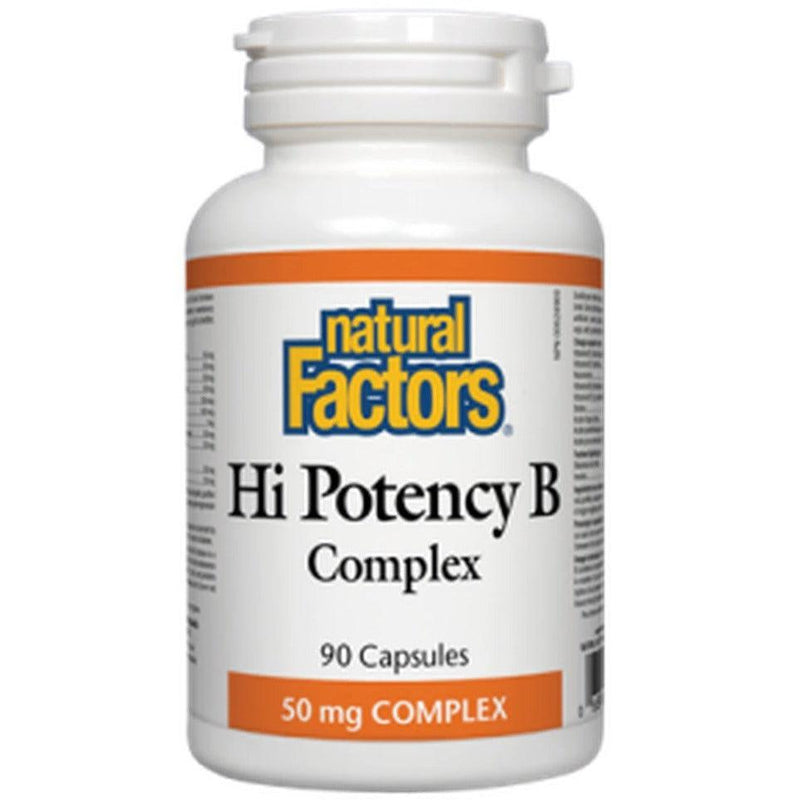 Natural Factors Hi Potency B Complex 50mg 90 Caps Vitamins - Vitamin B at Village Vitamin Store