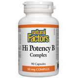 Natural Factors Hi Potency B Complex 50mg 90 Capsules-Village Vitamin Store