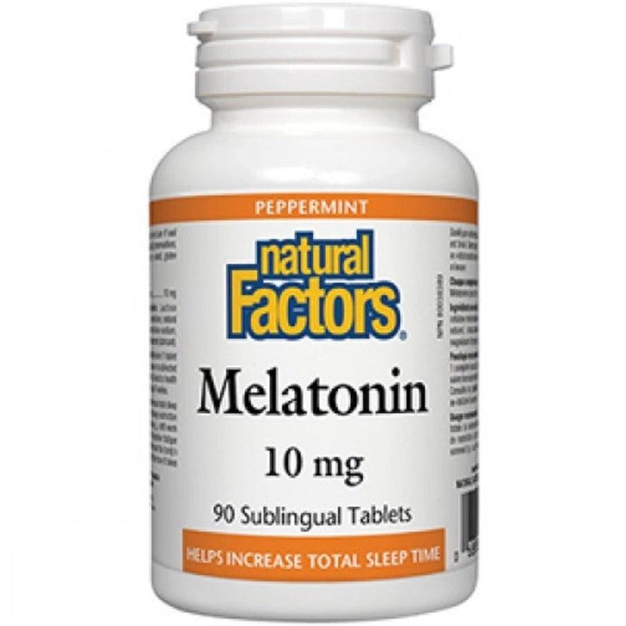 Natural Factors Melatonin 10MG 90 Tabs Supplements - Sleep at Village Vitamin Store