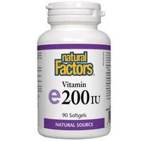 Natural Factors Vitamin E 200IU 90 Softgels Vitamins - Vitamin E at Village Vitamin Store