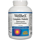 Natural Factors Wellbetx Complete Diabetic Multivitamin & Miniral Formula 120 Tabs-Village Vitamin Store