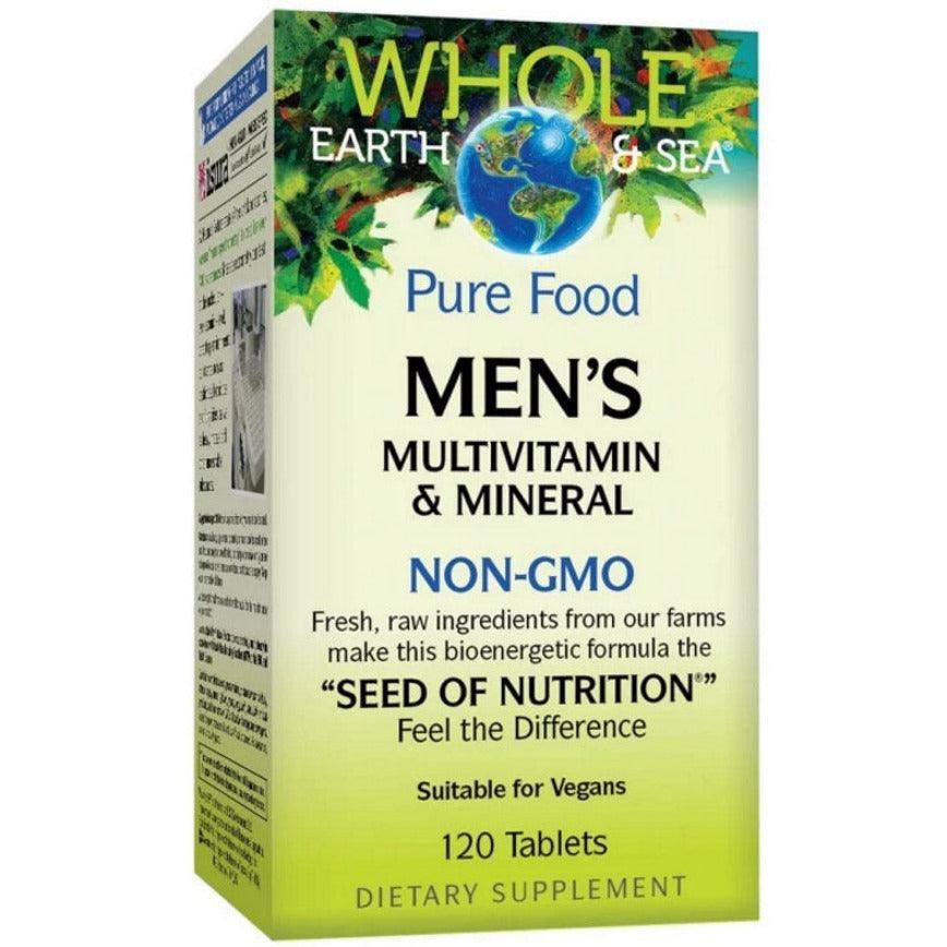 Whole Earth Sea Pure Food Men's Multivitamin & Minerals, 120 Tabs Vitamins - Multivitamins at Village Vitamin Store