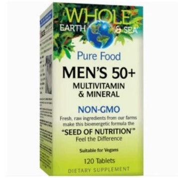 Whole Earth Sea Pure Food Men's Multivitamin & Minerals 50+ 120 Tabs Vitamins - Multivitamins at Village Vitamin Store