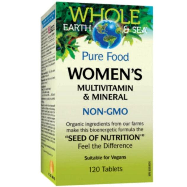 Whole Earth & Sea Pure Food Women’s Multivitamin & Mineral 120 Tabs Vitamins - Multivitamins at Village Vitamin Store