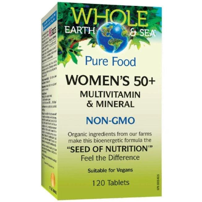 Whole Earth & Sea Pure Food Women’s Multivitamin & Mineral 50+ 120 Tabs Vitamins - Multivitamins at Village Vitamin Store