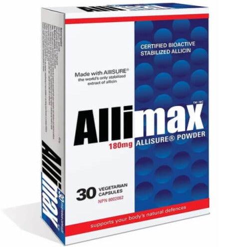Allimax Allisure Powder 180mg 30 Veggie Caps Cough, Cold & Flu at Village Vitamin Store