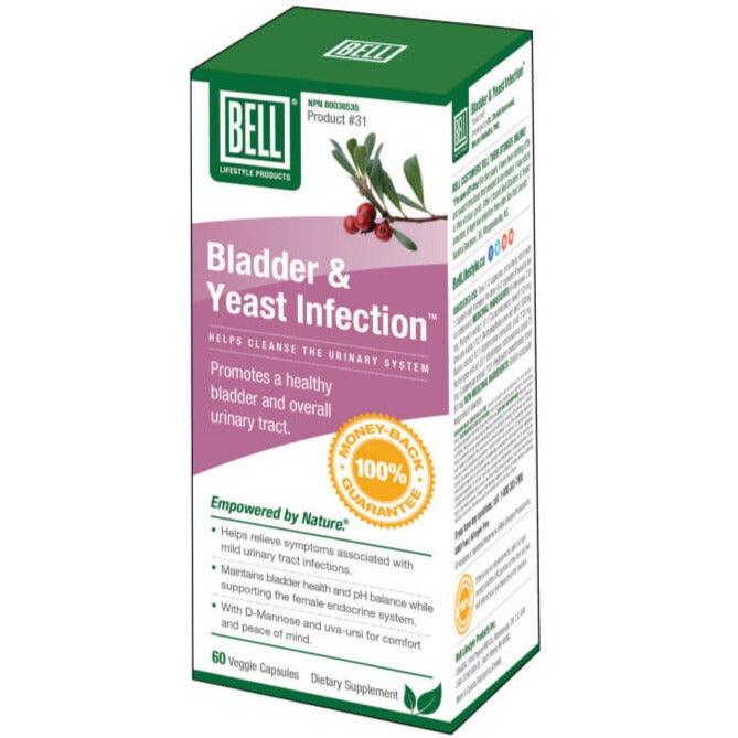 BELL Bladder & Yeast Infection 60 Veggie Caps Supplements - Bladder & Kidney Health at Village Vitamin Store
