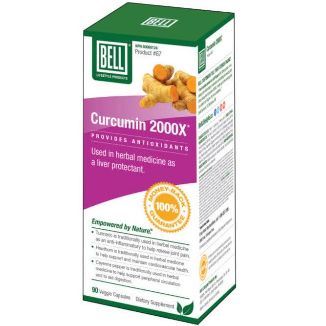 BELL Curcumin 2000X 90 Veggie Caps Supplements - Turmeric at Village Vitamin Store
