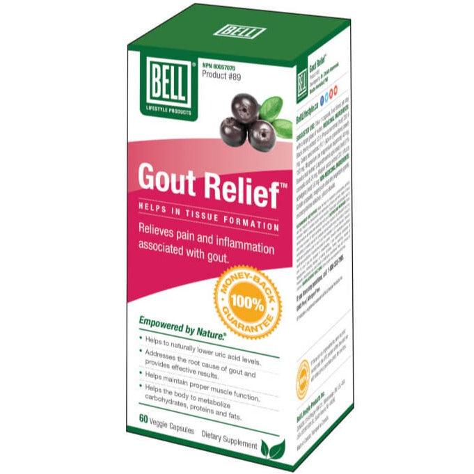 BELL Gout Relief 60 Veggie Caps Supplements at Village Vitamin Store