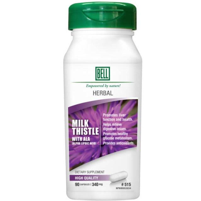 BELL Milk Thistle with ALA (Alpha-Lipoic-Acid) 340mg 90 Capsules-Village Vitamin Store