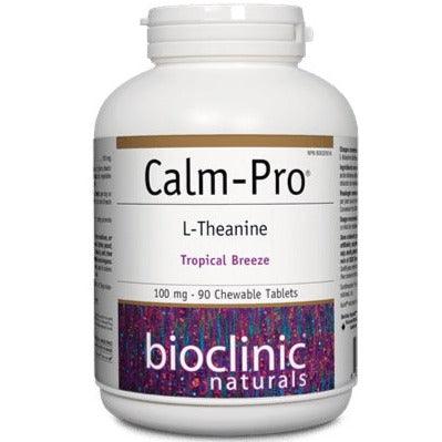 Bioclinic Naturals Calm Pro 100 mg 90 Chewable Tabs Tropical Breeze Supplements - Stress at Village Vitamin Store