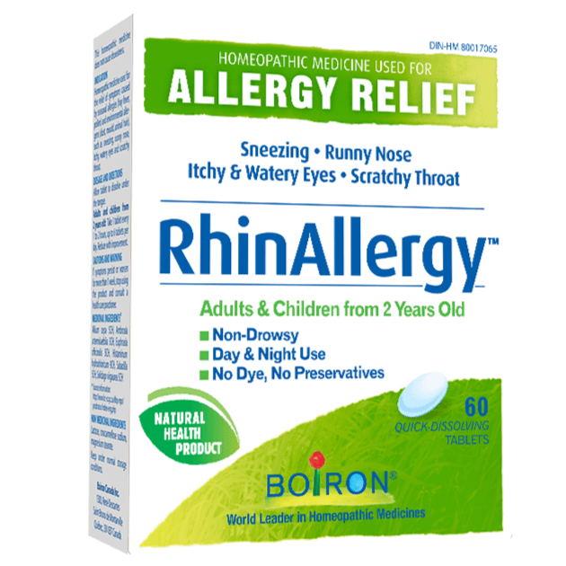 Boiron RhinAllergy 60 Quick Dissolve Tabs Homeopathic at Village Vitamin Store