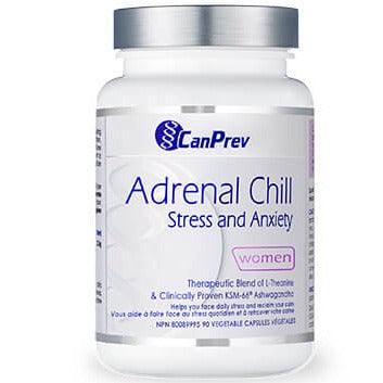 CanPrev Adrenal Chill 90 Women Veggie Caps Supplements - Stress at Village Vitamin Store