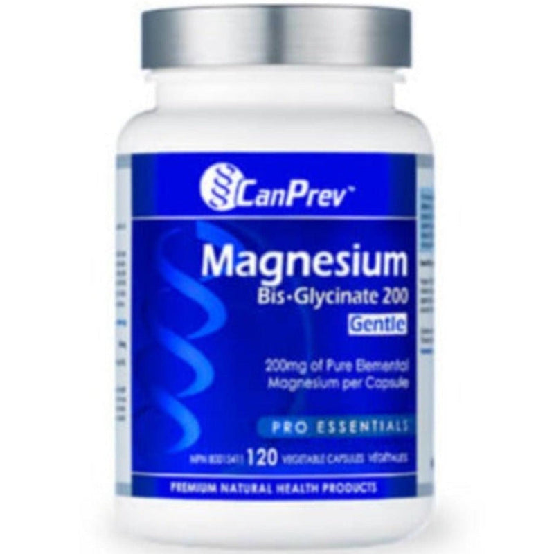 CanPrev Magnesium Bisglycinate 200mg Gentle 120 Veggie Caps Minerals - Magnesium at Village Vitamin Store