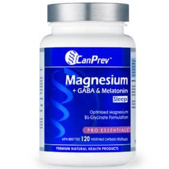 CanPrev Magnesium + Gaba & Melatonin 120 Veggie Caps Supplements - Sleep at Village Vitamin Store