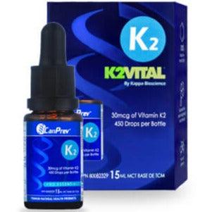 CanPrev Vitamin K2 Drops 30mcg -15ml Vitamins - Vitamin K at Village Vitamin Store