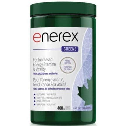 Enerex Greens Mixed Berries 400g Powder Supplements - Greens at Village Vitamin Store
