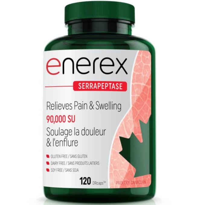 Enerex Serrapeptase 90,000SU 120 (Delayed Release Caps) Supplements - Pain & Inflammation at Village Vitamin Store