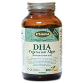 Flora DHA Vegetarian Algae 60 Softgel Capsules Supplements - EFAs at Village Vitamin Store