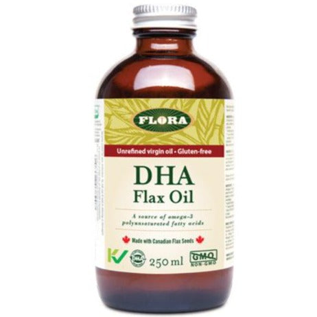 Flora Flax DHA Oil 250 ml Supplements - EFAs at Village Vitamin Store