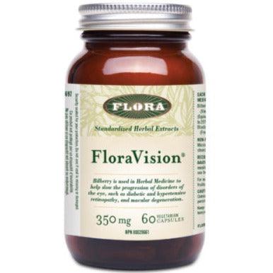 Flora Floravision 350MG 60 Veggie Caps Supplements - Eye Health at Village Vitamin Store