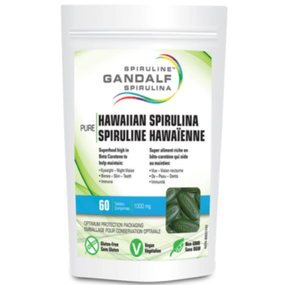 Flora Gandalf Hawaiian Spirulina 60 tabs Supplements - Greens at Village Vitamin Store
