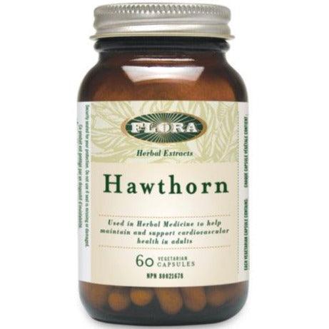 Flora Hawthorn 150mg 60 Veggie Caps Supplements at Village Vitamin Store